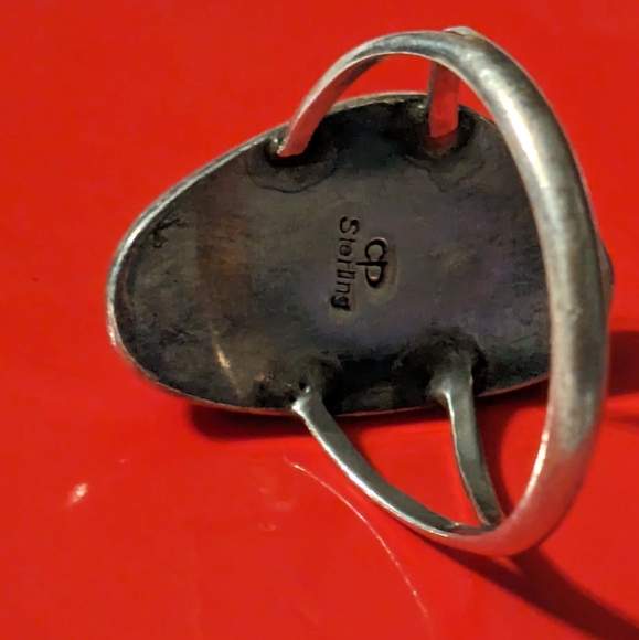 Vintage Sterling Silver bear print with turquoise - Picture 10 of 16